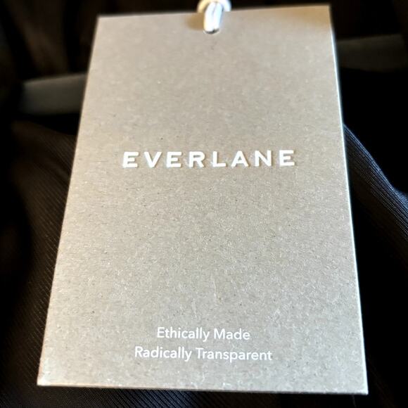 NWT Everlane The 80's Italian Wool Blazer Women's Size 6 Black Oversized Eighti - Picture 11 of 12